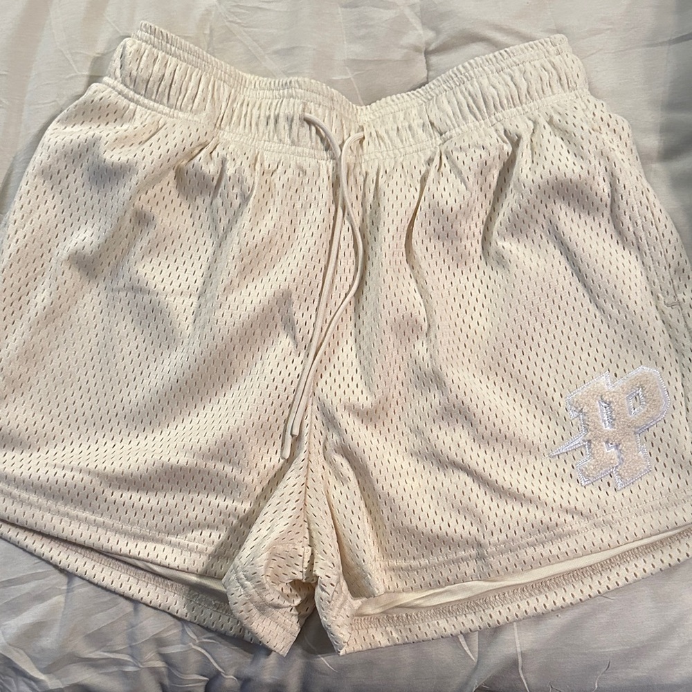 Inaka Power Women's Cream Mesh Shorts
